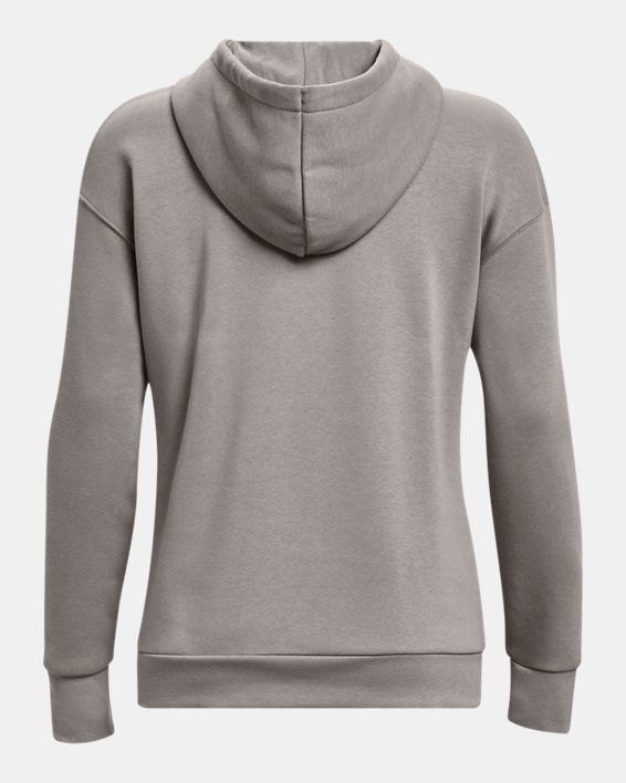 Women's UA Essential Fleece Hoodie in Gray image number 5